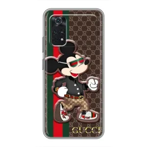 Чехлы Бренд GUCCI для Xiaomi POCO M4 Pro 5G (Маус Гуччи)