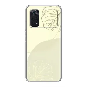 Чохол квітковий дизайн для Xiaomi POCO M4 Pro 5G (Зелений фон)