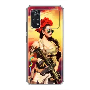 ЗСУ Чехлы (TPU) для Xiaomi POCO M4 Pro 5G (Женщина солдат)