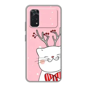 Чехол на тематику: Коты для Xiaomi POCO M4 Pro 5G (Зимний кот)