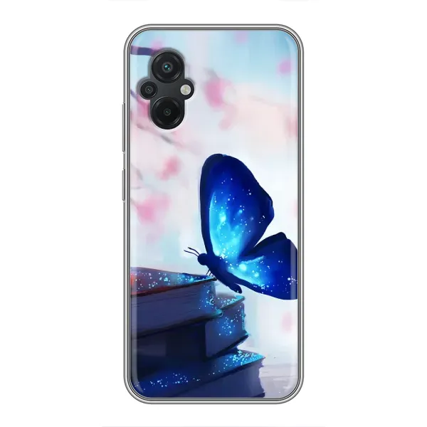 Чехол с рисунком «Бабочка синяя» для Xiaomi POCO M5 Чехол с рисунком «Бабочка синяя» для Xiaomi POCO M5