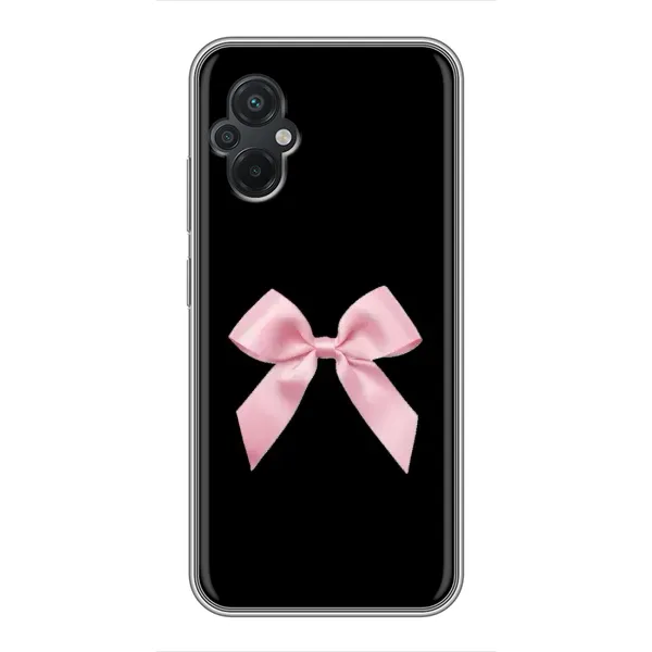 Чехол с рисунком «Бант на черном» для Xiaomi POCO M5 Чехол с рисунком «Бант на черном» для Xiaomi POCO M5
