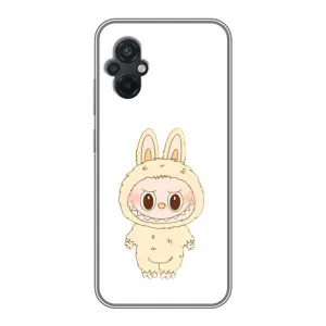 Чохол з принтом Лабубу для Xiaomi POCO M5 (Бежевий Лабубу)