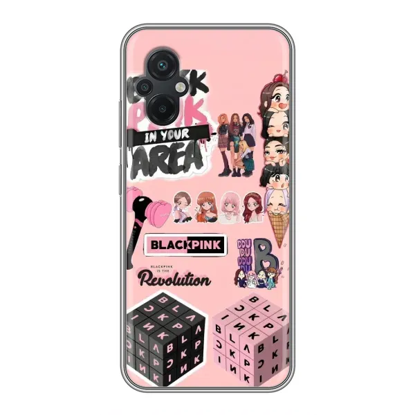 Чехол с рисунком «BLACK PINK коллаж» для Xiaomi POCO M5 Чехол с рисунком «BLACK PINK коллаж» для Xiaomi POCO M5