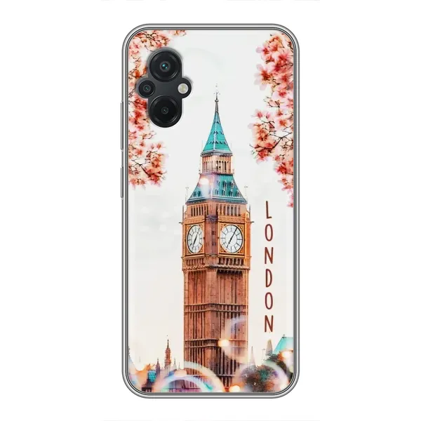 Чехол с рисунком «Часы Лондон» для Xiaomi POCO M5 Чехол с рисунком «Часы Лондон» для Xiaomi POCO M5