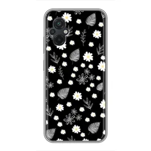 Чохли з тематикою "КВІТИ" на Xiaomi POCO M5 (цвітіння на чорному)