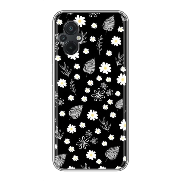 Чехол с рисунком «цветение на чорном» для Xiaomi POCO M5 Чехол с рисунком «цветение на чорном» для Xiaomi POCO M5