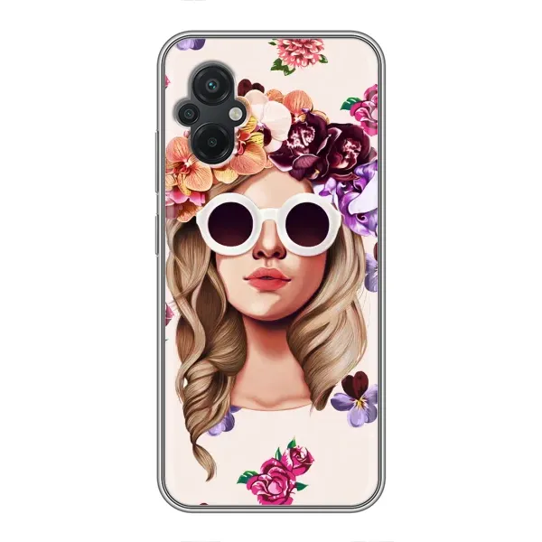 Чехол с рисунком «Девушка в очках» для Xiaomi POCO M5