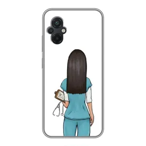 Силиконовый бампер (Работники) на Xiaomi POCO M5 (Доктор)