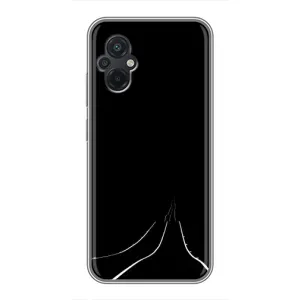 Чехол с картинками на черном фоне для Xiaomi POCO M5 (Дорога)