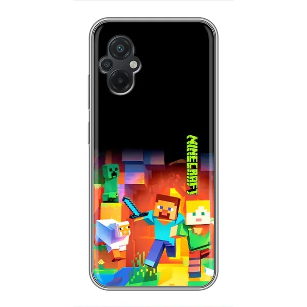 Чехол с рисунком «Герой Майнкрафт» для Xiaomi POCO M5 Чехол с рисунком «Герой Майнкрафт» для Xiaomi POCO M5
