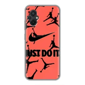 Силіконовый Чохол Nike Air Jordan на Поко М5 (Just Do It)