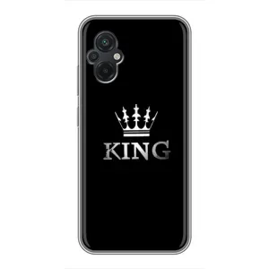 Чохол (Корона на чорному фоні) для Поко М5 (KING)