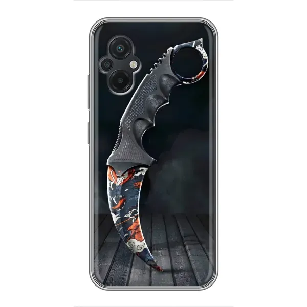 Чехол с рисунком «Кинжал КС ГО» для Xiaomi POCO M5