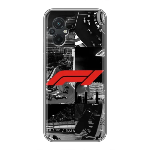 Чехол с рисунком «Коллаж Формула 1» для Xiaomi POCO M5 Чехол с рисунком «Коллаж Формула 1» для Xiaomi POCO M5