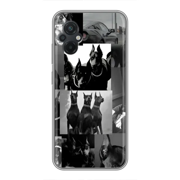 Чехол с рисунком «Коллаж Доберман» для Xiaomi POCO M5 Чехол с рисунком «Коллаж Доберман» для Xiaomi POCO M5