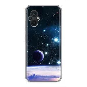 Чехол (ТПУ) с планетами на Xiaomi POCO M5 (Космический вид)