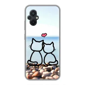 Силиконовые Чехлы Любимому человеку для Xiaomi POCO M5 (Котейки)