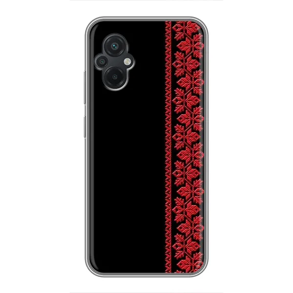 Чехол с рисунком «Красная Вышиванка» для Xiaomi POCO M5 Чехол с рисунком «Красная Вышиванка» для Xiaomi POCO M5