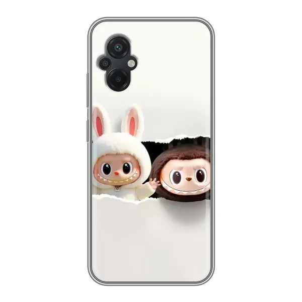 Чехол с рисунком «Фигурки Labubu» для Xiaomi POCO M5 Чехол с рисунком «Фигурки Labubu» для Xiaomi POCO M5
