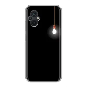 Чехол с картинками на черном фоне для Xiaomi POCO M5 (Лампочка)