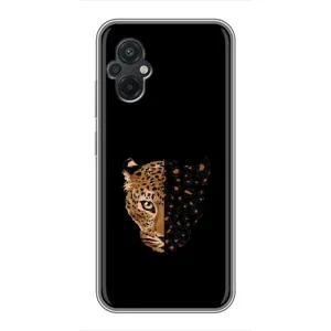 Чохол з леопардовим принтом на Xiaomi POCO M5 (Леопард на чорному)