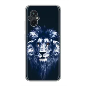 Чохол з картинкою на Xiaomi POCO M5 (Лев – синій)