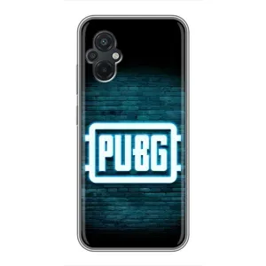 Чехол (TPU) с картинкой "Лого Пабг" на Поко М5 (Лого PUBG)
