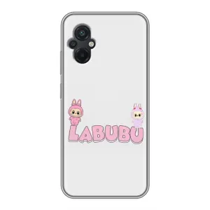 Чохол з принтом Лабубу для Xiaomi POCO M5 (Логотип Лабубу)