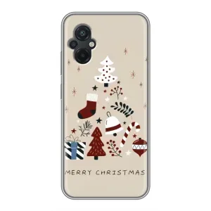 Чехол Санта Клаус для Xiaomi POCO M5 (Merry Christmas)