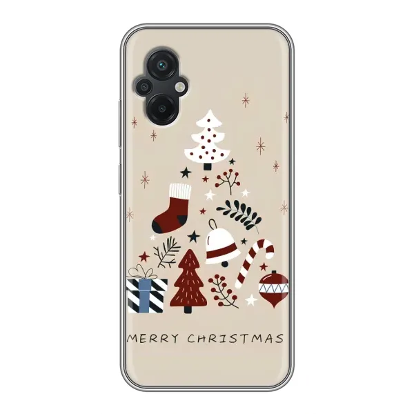 Чехол с рисунком «Merry Christmas» для Xiaomi POCO M5 Чехол с рисунком «Merry Christmas» для Xiaomi POCO M5