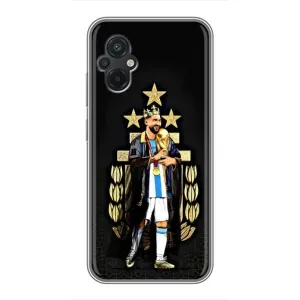 Чехлы Лео Месси Аргентина для Xiaomi POCO M5 (Месси король)