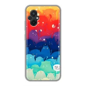 Силіконовий чохол з котиком для Xiaomi POCO M5 (Mew)