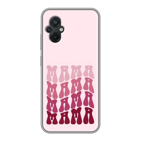 Чехол с рисунком «Надпись мама» для Xiaomi POCO M5 Чехол с рисунком «Надпись мама» для Xiaomi POCO M5