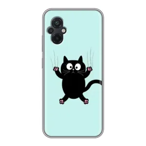 Силіконовий чохол з котиком для Xiaomi POCO M5