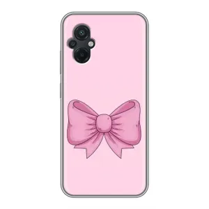 Чохол банти для Xiaomi POCO M5 (Рожевий бантик)