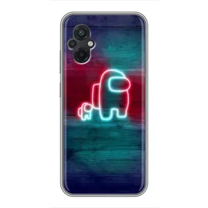 Чехол "Амонг Ас" для Поко М5 (С питомцем)