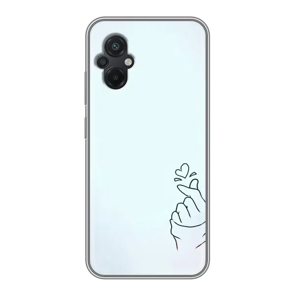 Чохол з малюнком «Сердечко на блакитному» для Xiaomi POCO M5 Чохол з малюнком «Сердечко на блакитному» для Xiaomi POCO M5