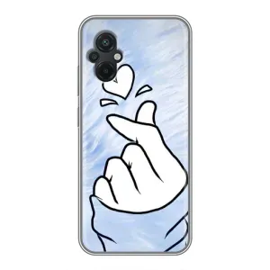 Чехлы (Знак сердечка) на Xiaomi POCO M5 (Сердечка знак)