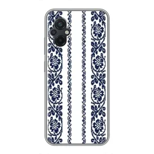 Силиконовый Чехол на Xiaomi POCO M5 с картинкой Вышиванки (Синяя вышиванка)