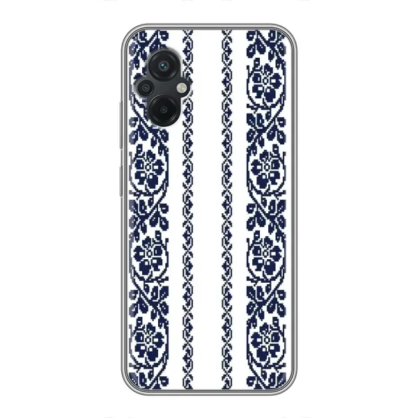 Чехол с рисунком «Синяя вышиванка» для Xiaomi POCO M5