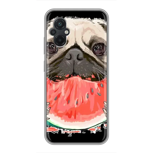 Чохол з малюнком «Смішний Мопс» для Xiaomi POCO M5 Чохол з малюнком «Смішний Мопс» для Xiaomi POCO M5