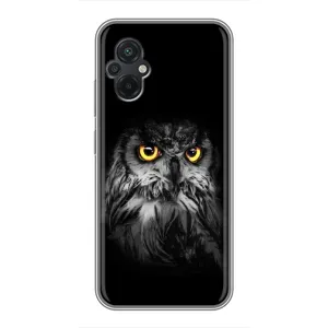 Чехлы с принтом СОВЫ для Xiaomi POCO M5 (Сова на чёрном)