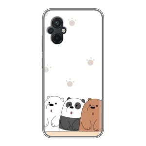 Чохли з зображенням різних тварин на Xiaomi POCO M5 (Здивовані ведмедики)