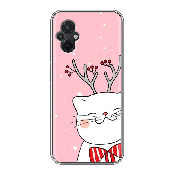 Чехол с рисунком «Зимний кот» для Xiaomi POCO M5 Чехол с рисунком «Зимний кот» для Xiaomi POCO M5