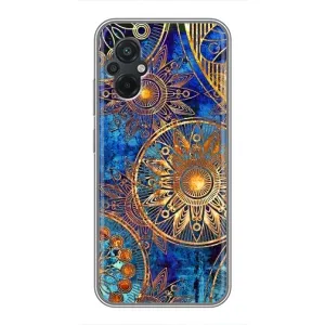 Чохли з сенсом на Xiaomi POCO M5 (Золоті узори)