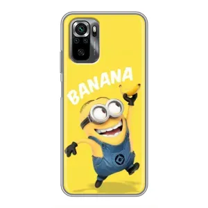 Мультяшный принт на Чехол для Поко М5с (Banana)