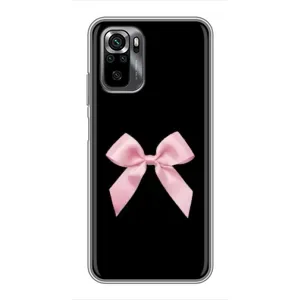 Чехол банты для Xiaomi POCO M5s (Бант на черном)