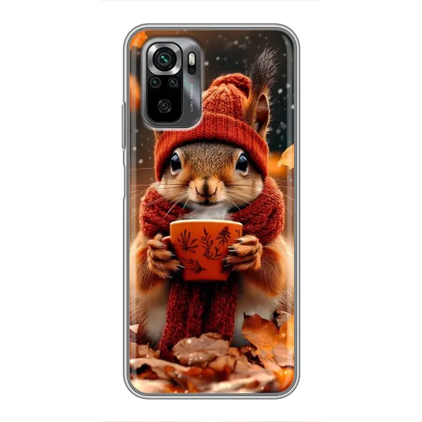 Чехол с рисунком «Белка с кофе» для Xiaomi POCO M5s Чехол с рисунком «Белка с кофе» для Xiaomi POCO M5s