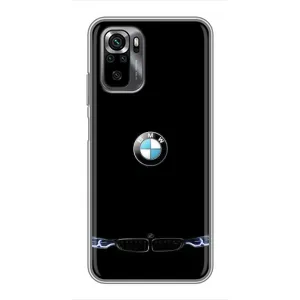 Силиконовый бампер с картинкой машины на Xiaomi POCO M5s (Черный BMW)